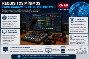 Requisitos Mínimos para Transmitir Radio por Internet