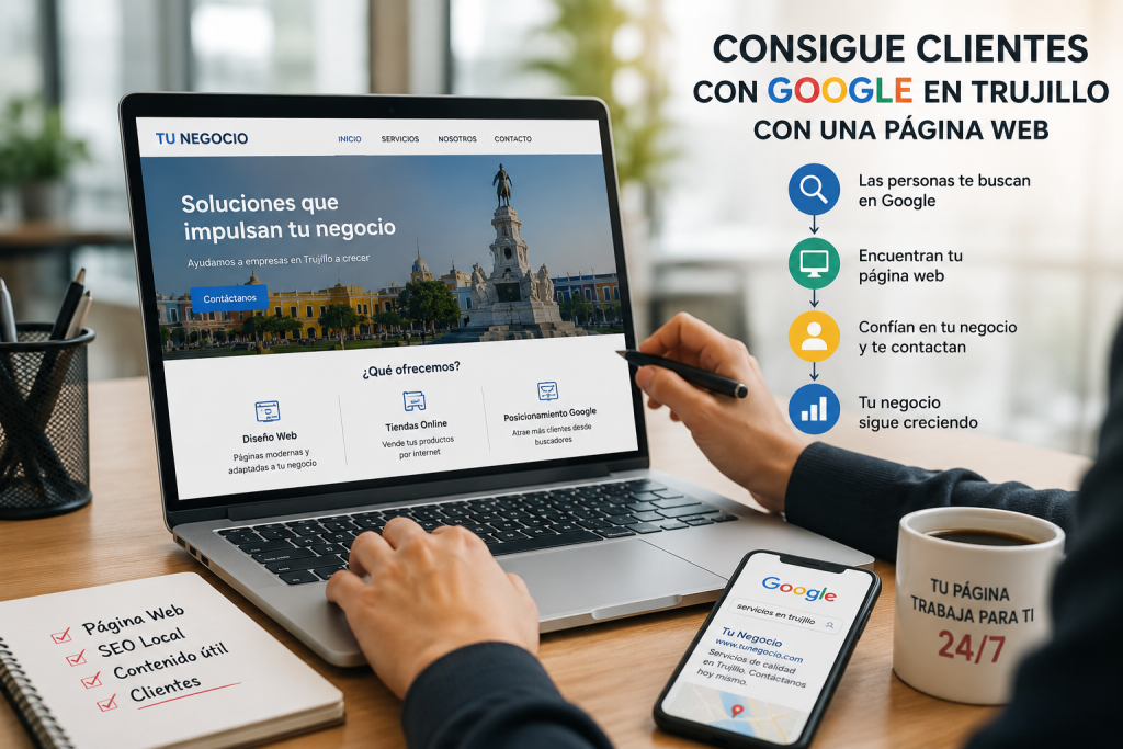 Cómo conseguir clientes con Google en Trujillo con una página web