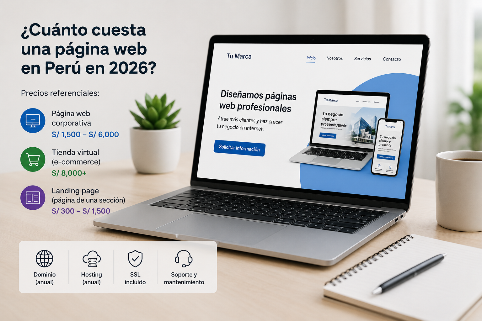 ¿Cuánto cuesta una página web en Perú en 2026?