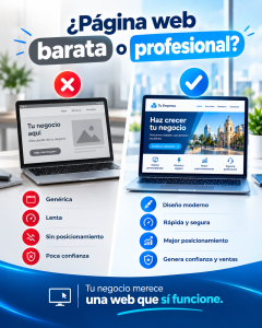 ¿Página web barata o profesional?