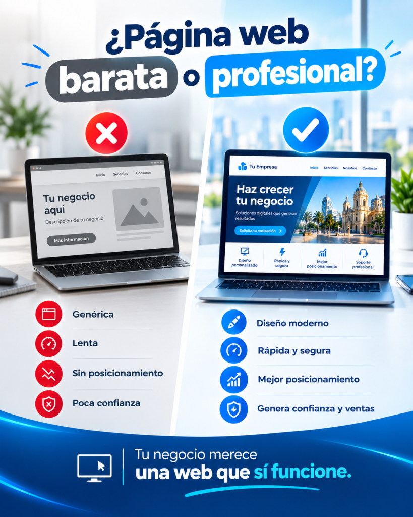 ¿Página web barata o profesional?